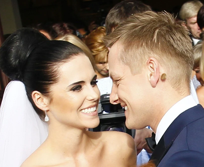 Marcin Mroczek i Marlena w dniu ślubu Marcin Mroczek i Marlena w dniu ślubu