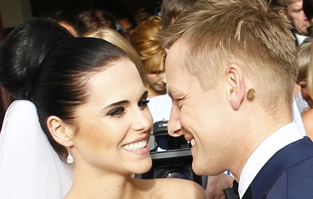 Marlena Muranowicz i Marcin Mroczek w dniu ślubu Marlena Muranowicz i Marcin Mroczek w dniu ślubu