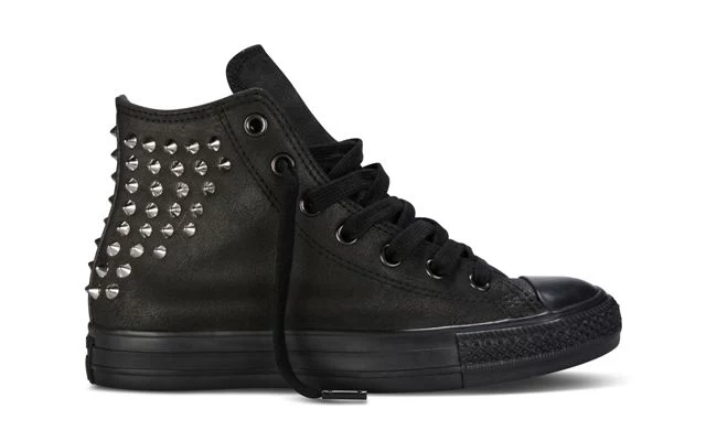 Wysokie czarne Chuck Taylor All Star Collar Studs Wysokie czarne Chuck Taylor All Star Collar Studs