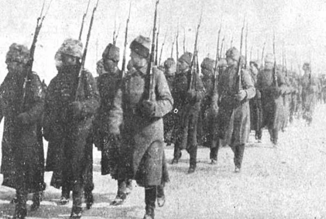 Defilada oddziału murmańczyków