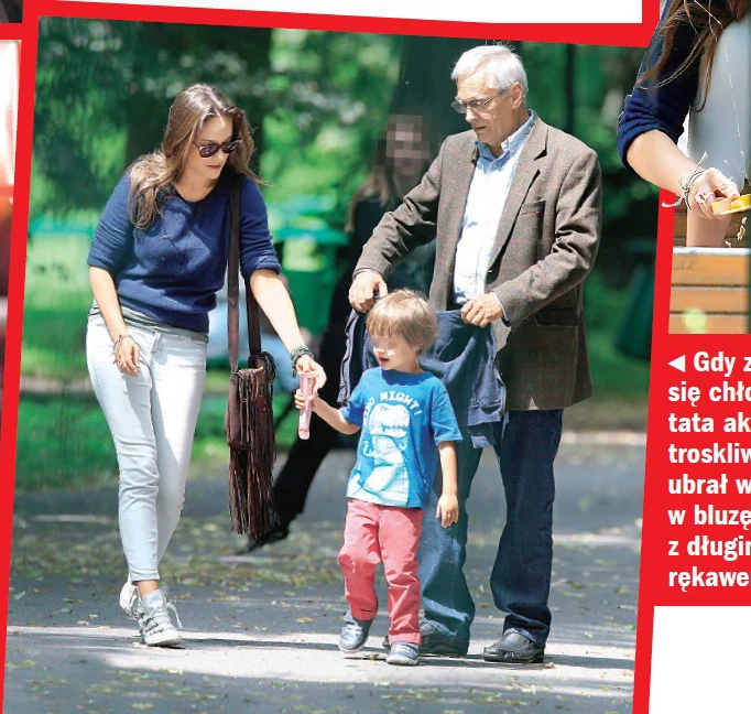 Alicja z ojcem i małym Henrym w jednym z krakowskich parków Alicja z ojcem i małym Henrym w jednym z krakowskich parków