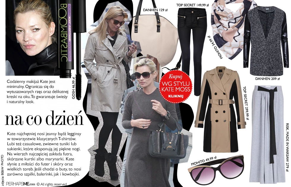 Chcesz wyglądać jak Kate Moss? Zobacz podpowiedzi stylizacyjne! Chcesz wyglądać jak Kate Moss? Zobacz podpowiedzi stylizacyjne!