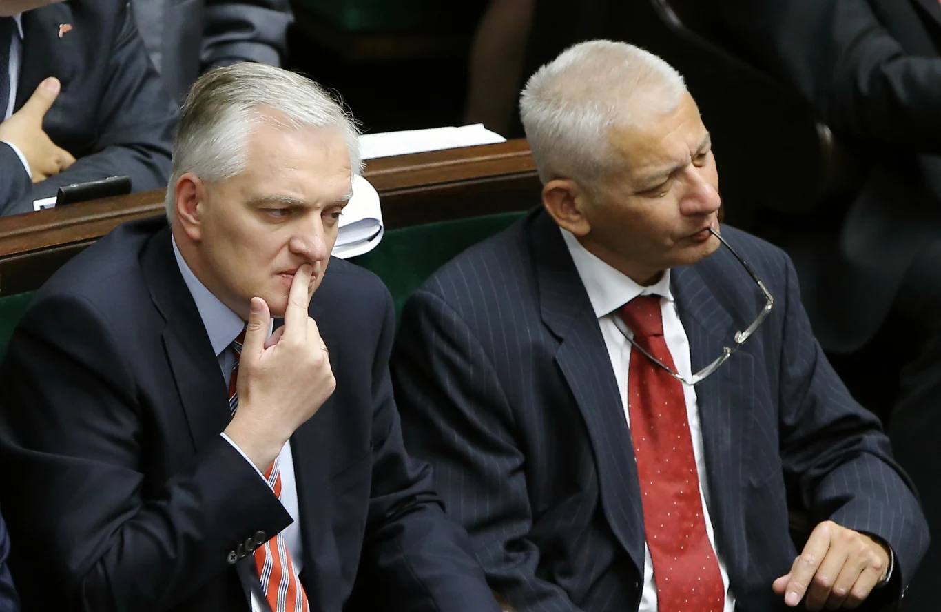 Poseł PO Jarosław Gowin (L) i poseł SP Ludwik Dorn Poseł PO Jarosław Gowin (L) i poseł SP Ludwik Dorn