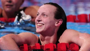 Uradowana Katie Ledecky