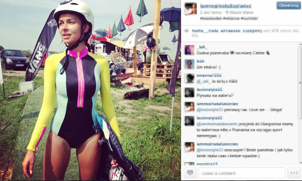 Natalia Siwiec uczy się wakeboardingu /Oficjalny profil Instagram