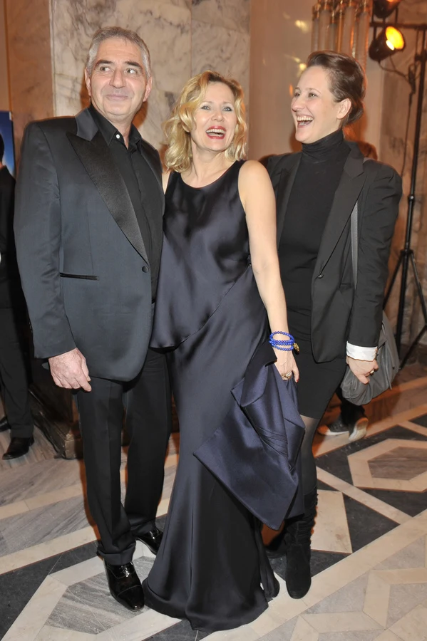 Eryk Stępniewski, Grazyna Szapołowska i córka Kasia Eryk Stępniewski, Grazyna Szapołowska i córka Kasia