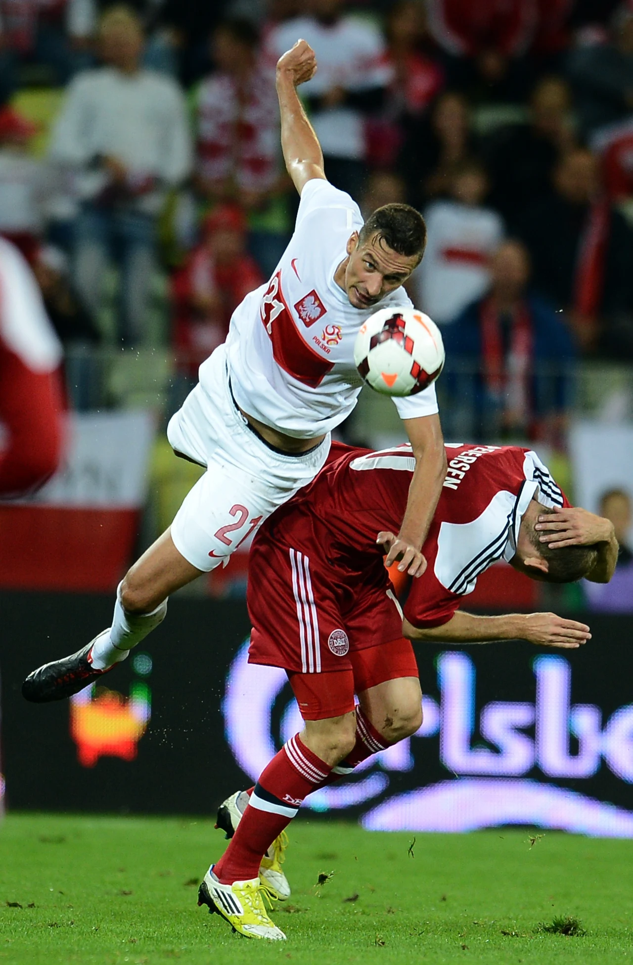 Gole dla "Biało-czerwonych" strzelili: Mateusz Klich, Waldemar Sobota i Piotr Zieliński. Gole dla "Biało-czerwonych" strzelili: Mateusz Klich, Waldemar Sobota i Piotr Zieliński.