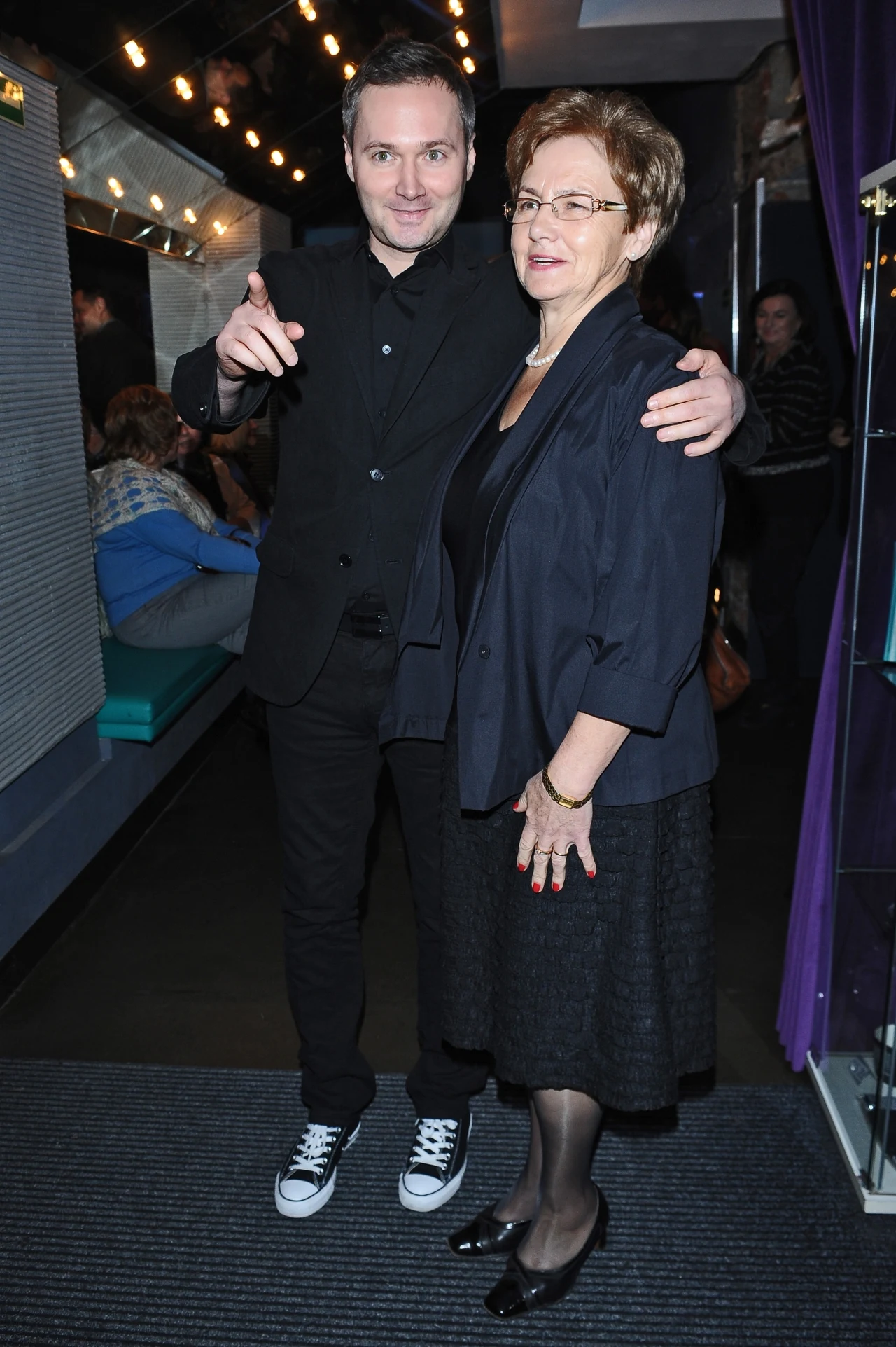 Jarosław Wałęsa z mamą Danutą