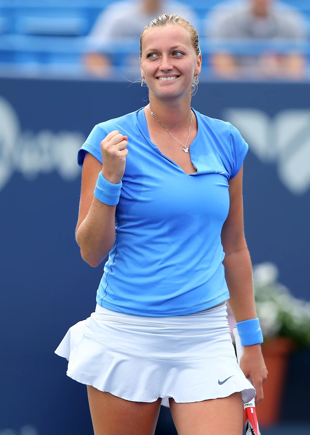 Uradowana Petra Kvitova