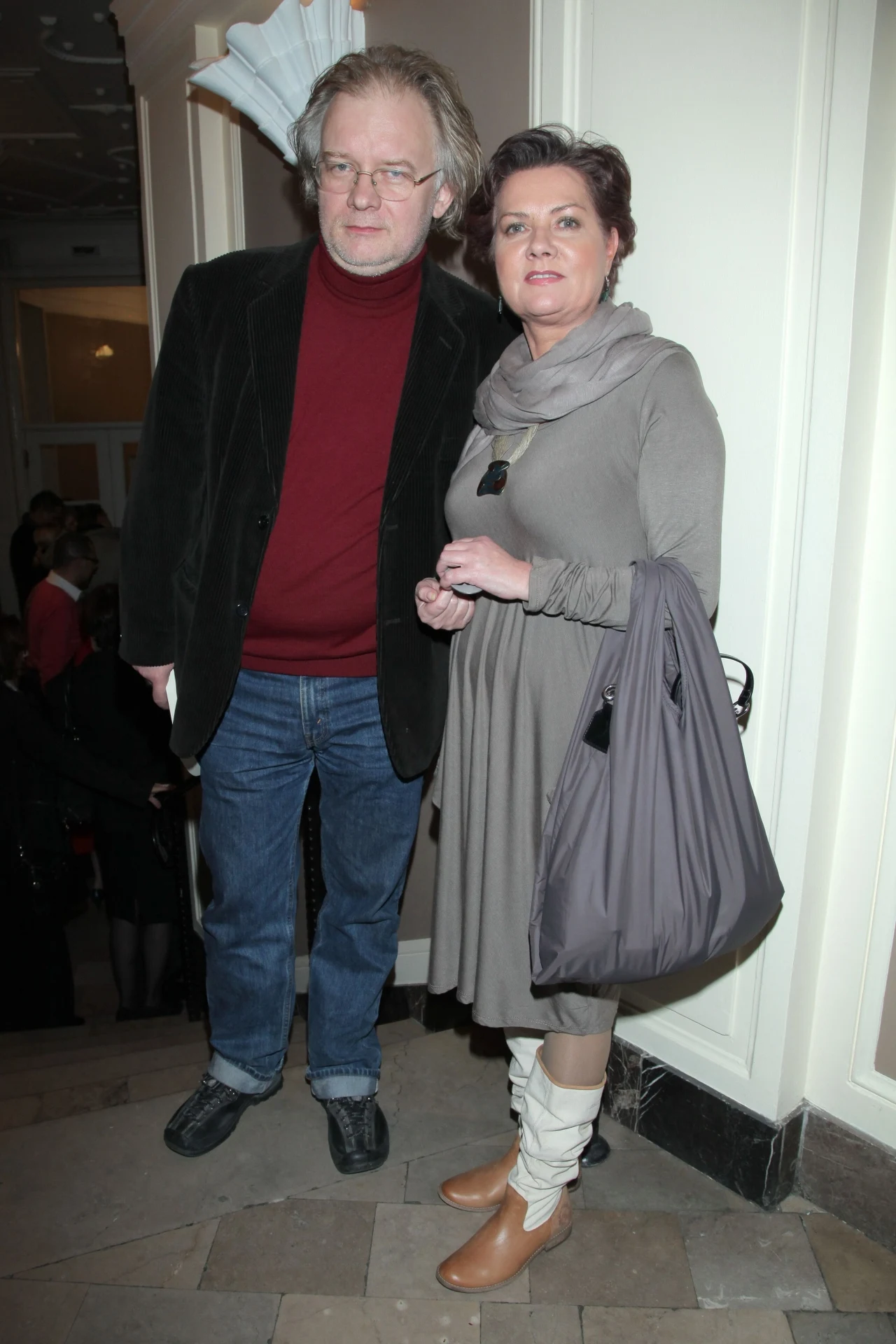 Agnieszka Kotulanka na premierze w Teatrze Komedia