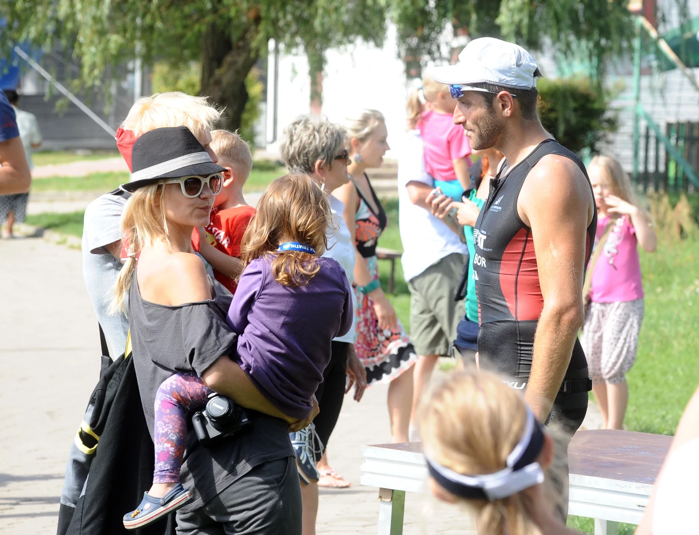 Joasia z Maćkiem i córeczką