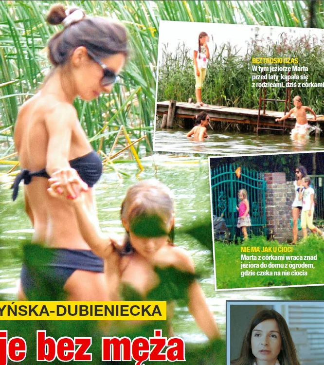 Marta Kaczyńska wakacje spędziła z córkami w Borach Tucholskich Marta Kaczyńska wakacje spędziła z córkami w Borach Tucholskich