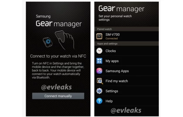 Aplikacja Gear Manager.  Fot. evleaks