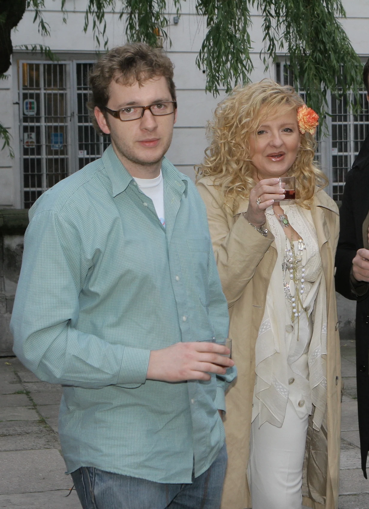 Magda z synem Tadeuszem