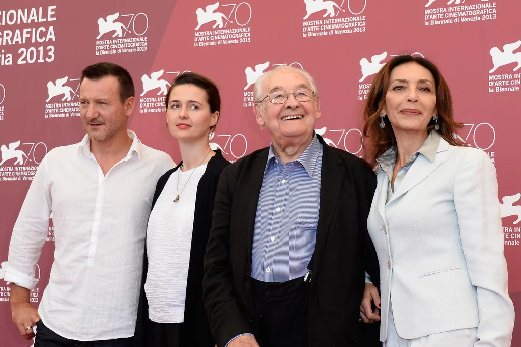 Robert Więckiewicz, Agnieszka Grochowska, Andrzej Wajda i Maria Rosaria Omaggio Robert Więckiewicz, Agnieszka Grochowska, Andrzej Wajda i Maria Rosaria Omaggio