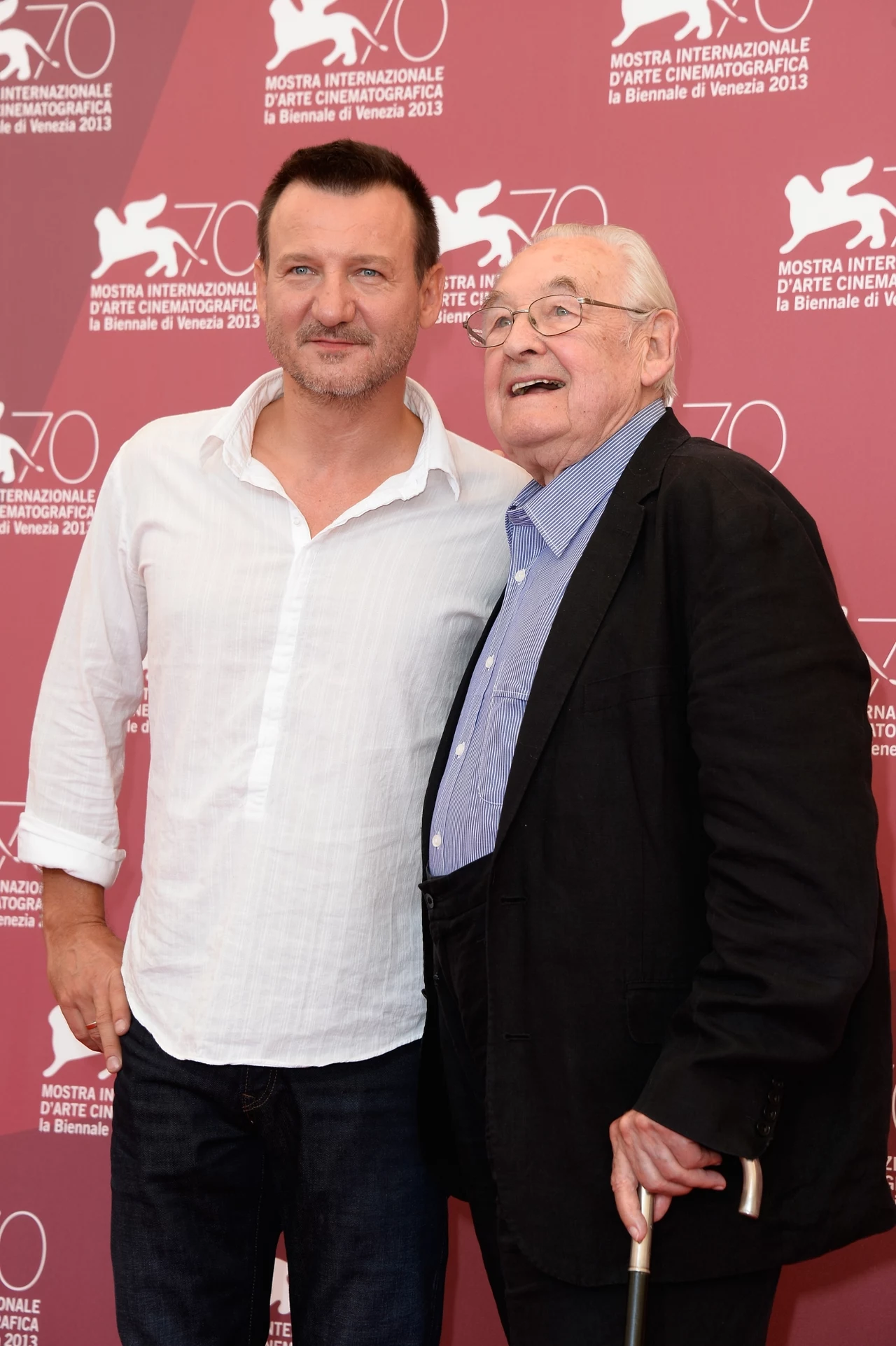 Robert Więckiewicz i Andrzej Wajda w Wenecji Robert Więckiewicz i Andrzej Wajda w Wenecji