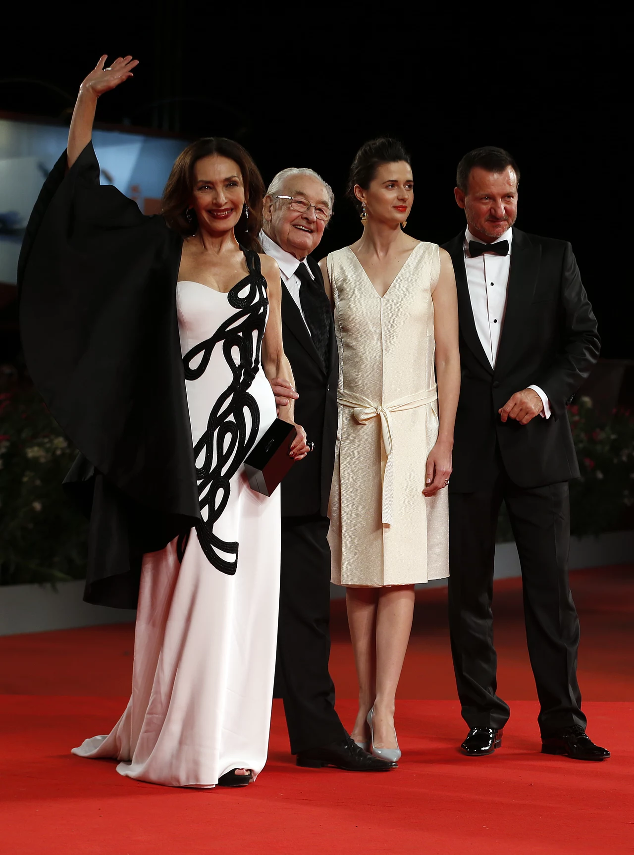 Maria Rosaria Omaggio, Andrzej Wajda, Agnieszka Grochowska, Robert Więckiewicz, Maria Rosaria Omaggio, Andrzej Wajda, Agnieszka Grochowska, Robert Więckiewicz,