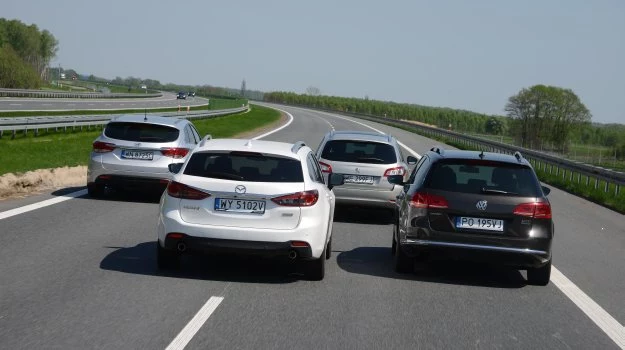 Pojedynek czterech kombi klasy średniej, czyli nowa Mazda 6 kontra renomowani rywale, napędzani silnikami wysokoprężnymi.