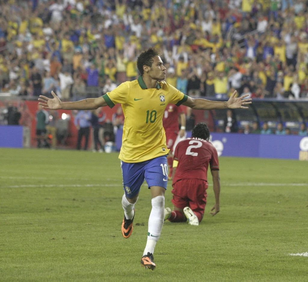 Neymar strzelił gola Portugalczykom Neymar strzelił gola Portugalczykom