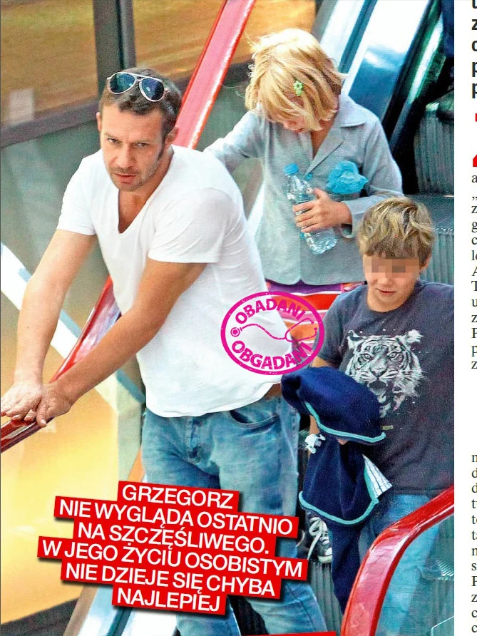 Samotny Grzegorz Małecki z dziećmi