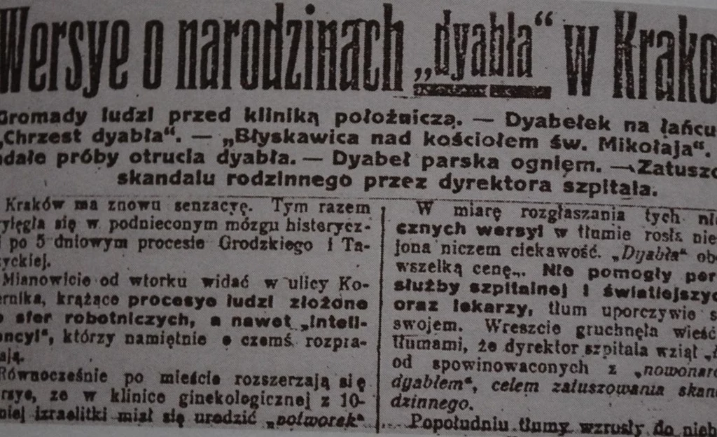 Fragment dziennika "Naprzód" z 20 czerwca 1920 roku