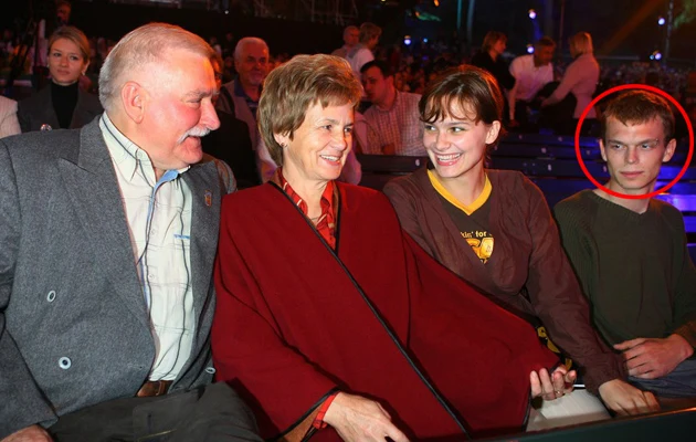 Wałęsowie z córką Brygidą i przyszłym zięciem w Sopocie - 2006 r.