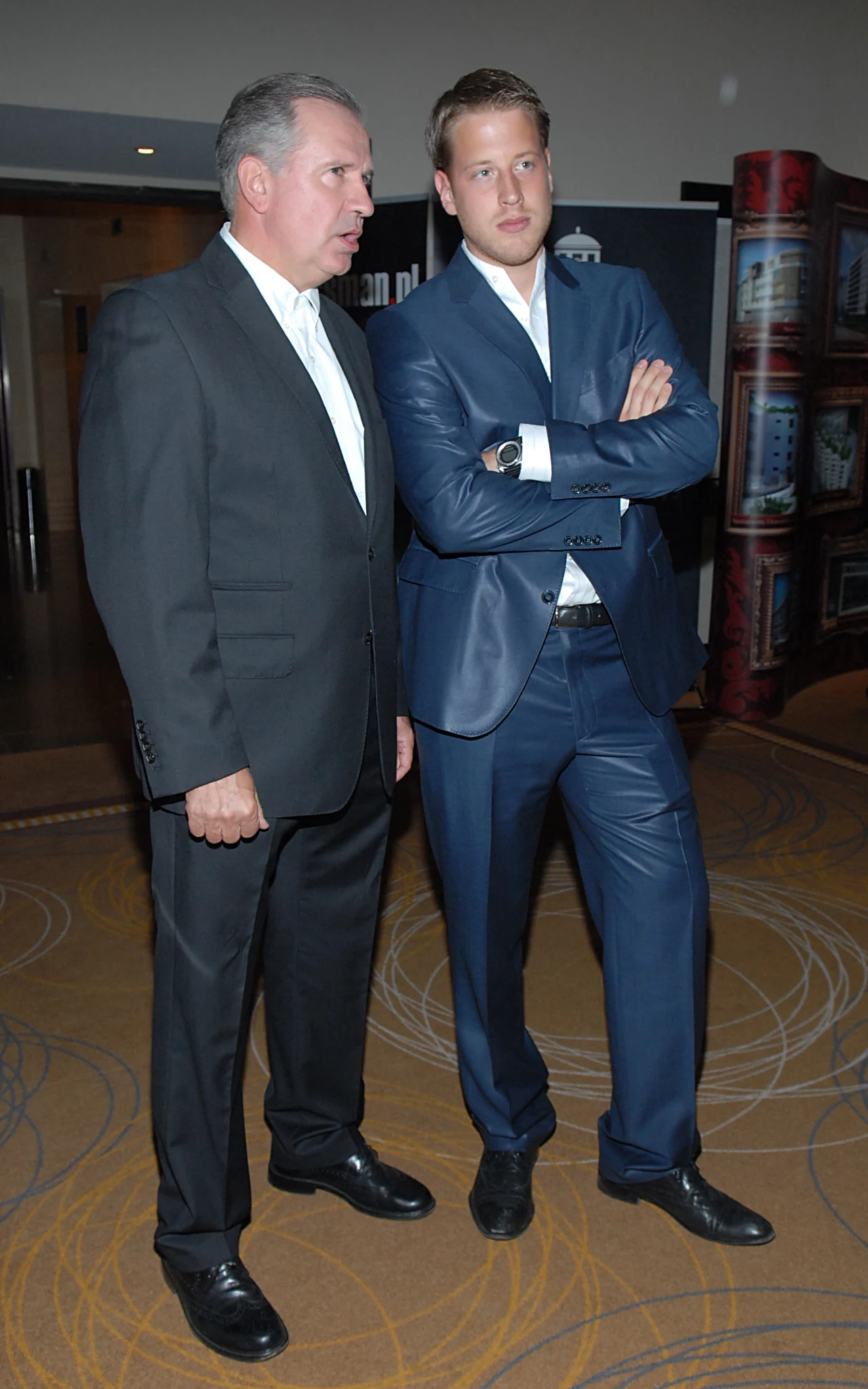 Tomasz Stockinger z synem Robertem