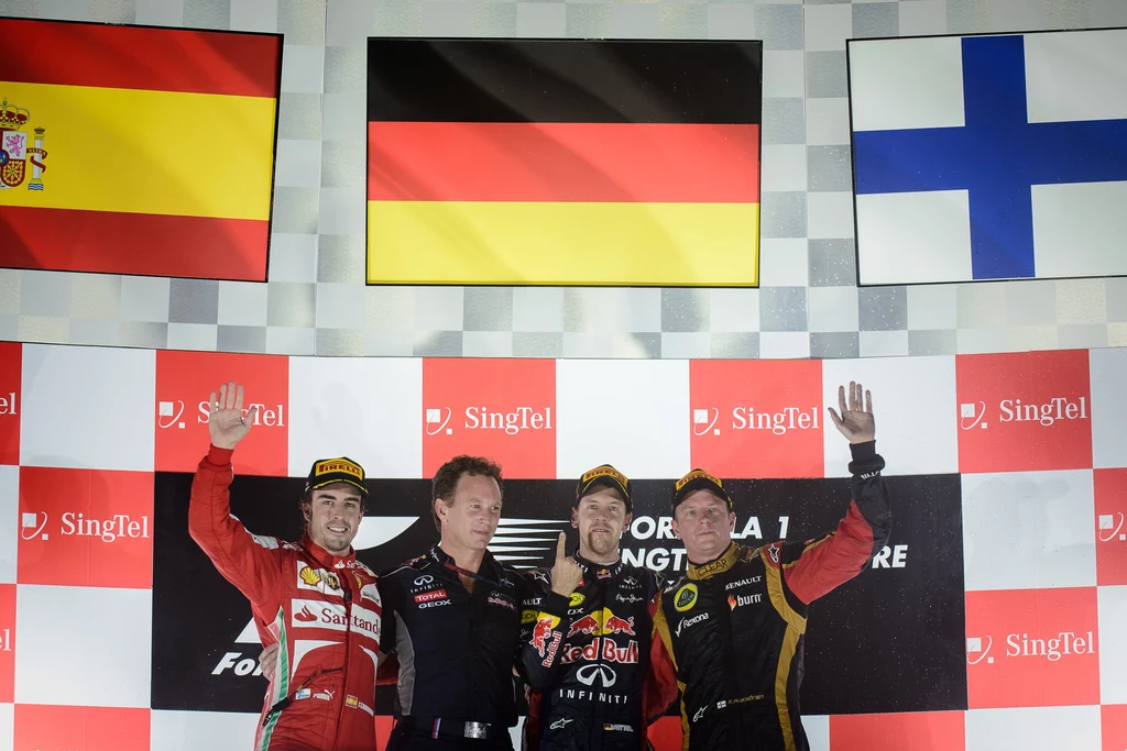 Podium GP Singapuru