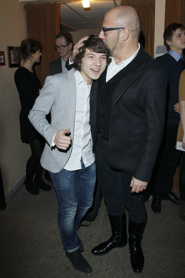 Kuba Gąsowski z tatą