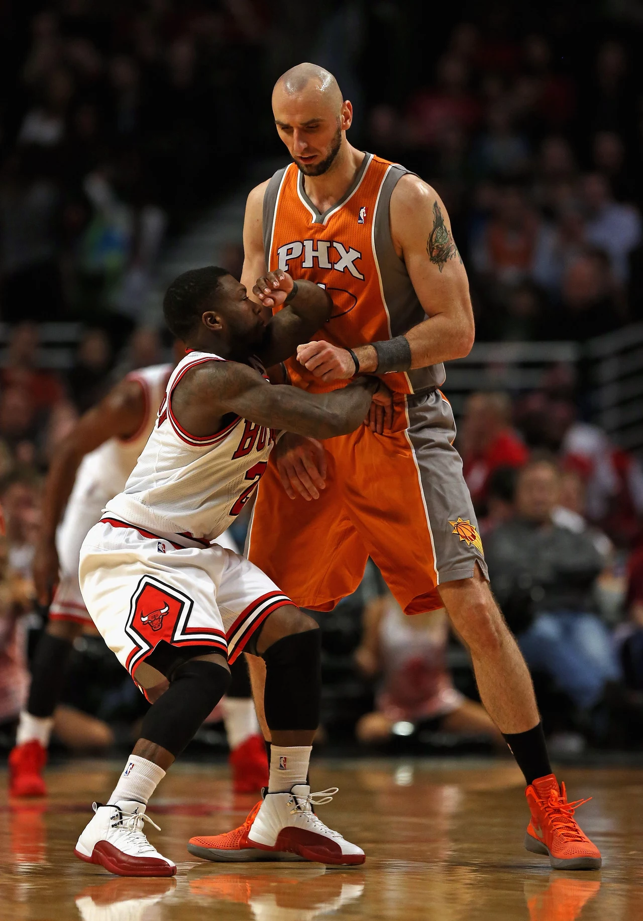 Marcin Gortat i Nate Robinson