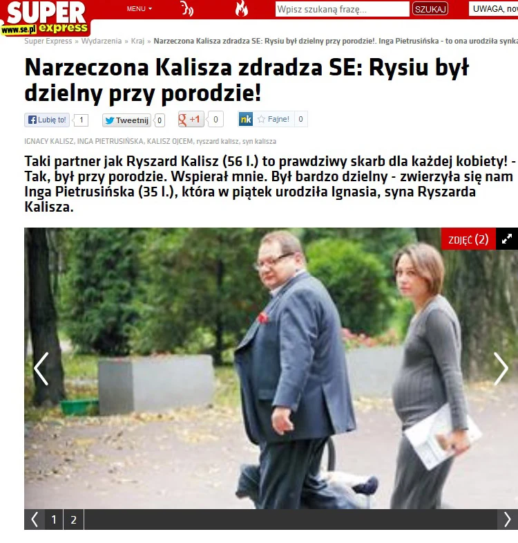 Ryszard Kalisz, Inga Pietrusińska
