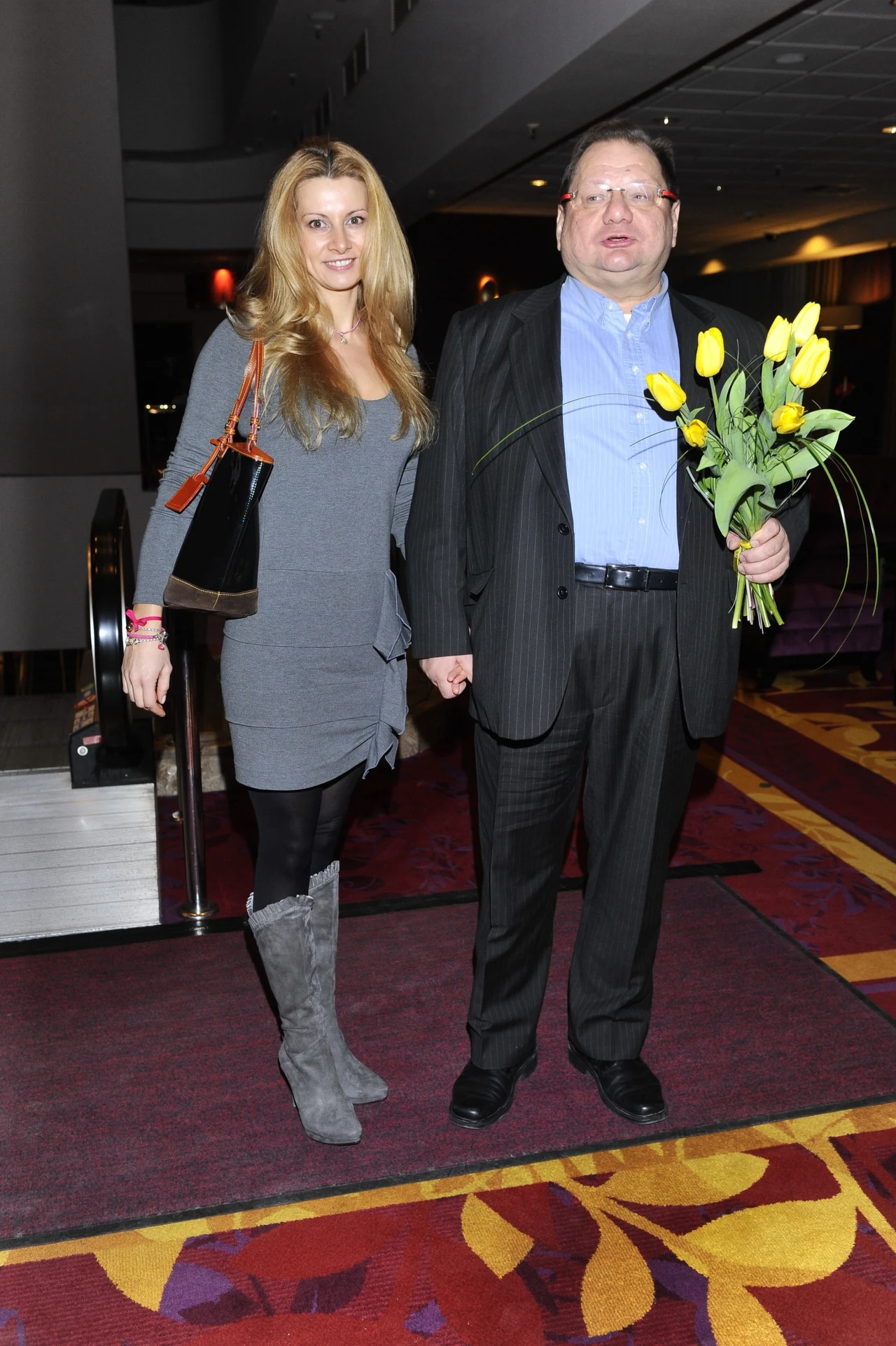 Ryszard Kalisz ze swoją poprzednią partnerką