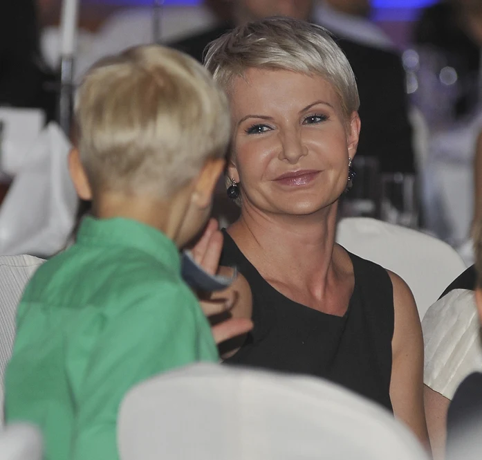 Joanna Racewicz z synem Joanna Racewicz z synem