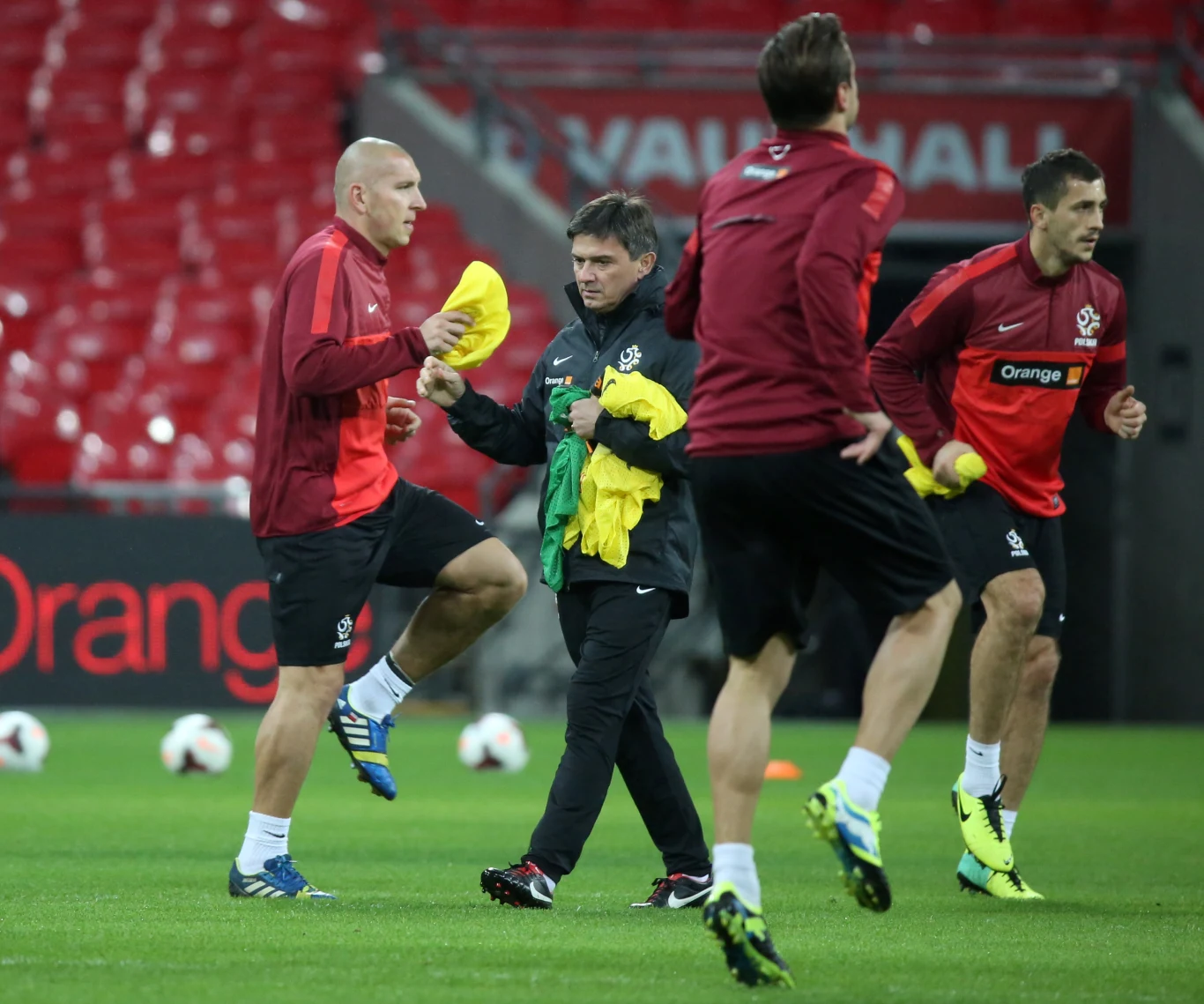 Dzień przed meczem z Anglią nasi reprezentanci trenowali na Wembley