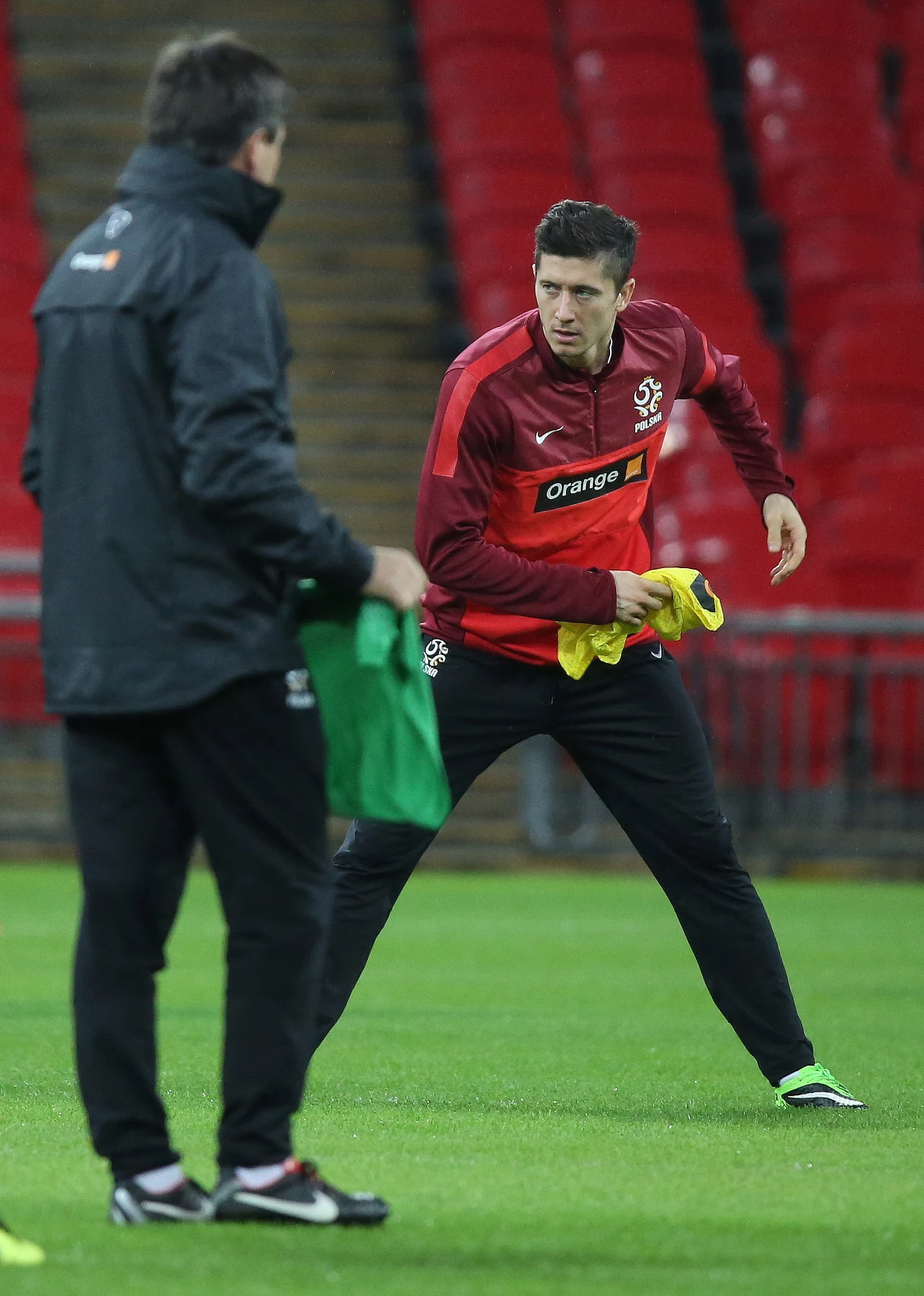 Dzień przed meczem z Anglią nasi reprezentanci trenowali na Wembley