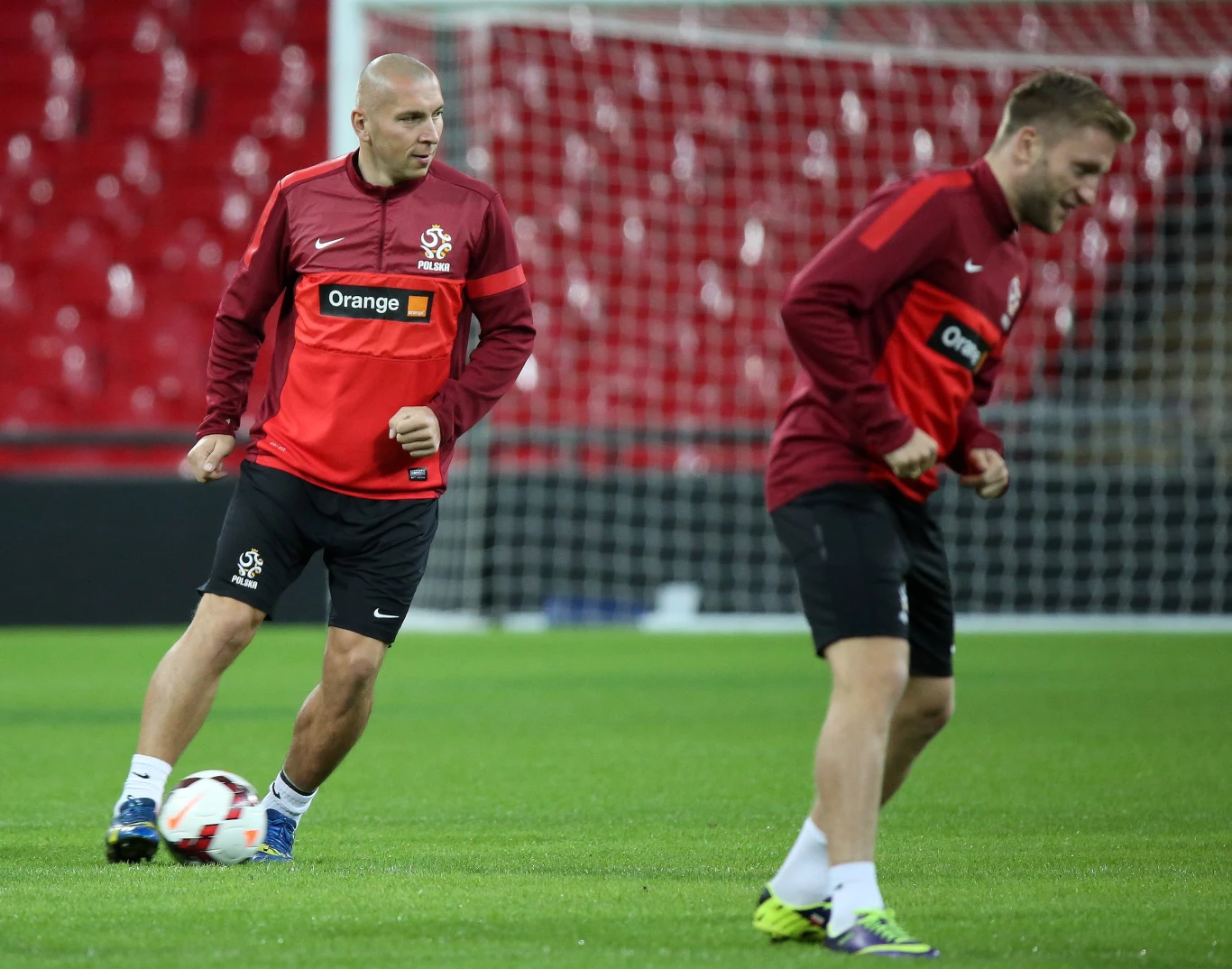 Dzień przed meczem z Anglią nasi reprezentanci trenowali na Wembley