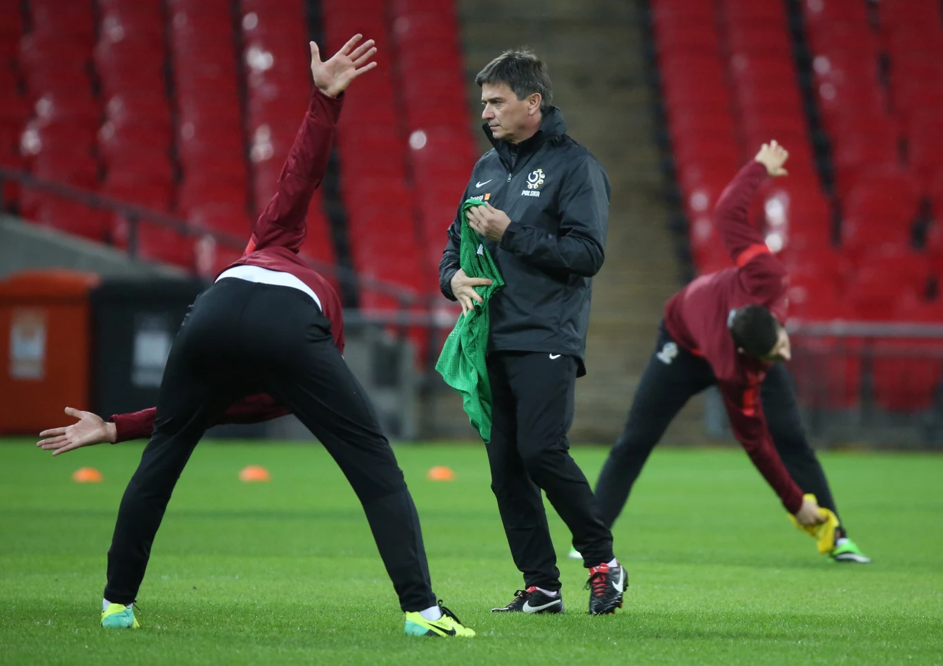 Dzień przed meczem z Anglią nasi reprezentanci trenowali na Wembley