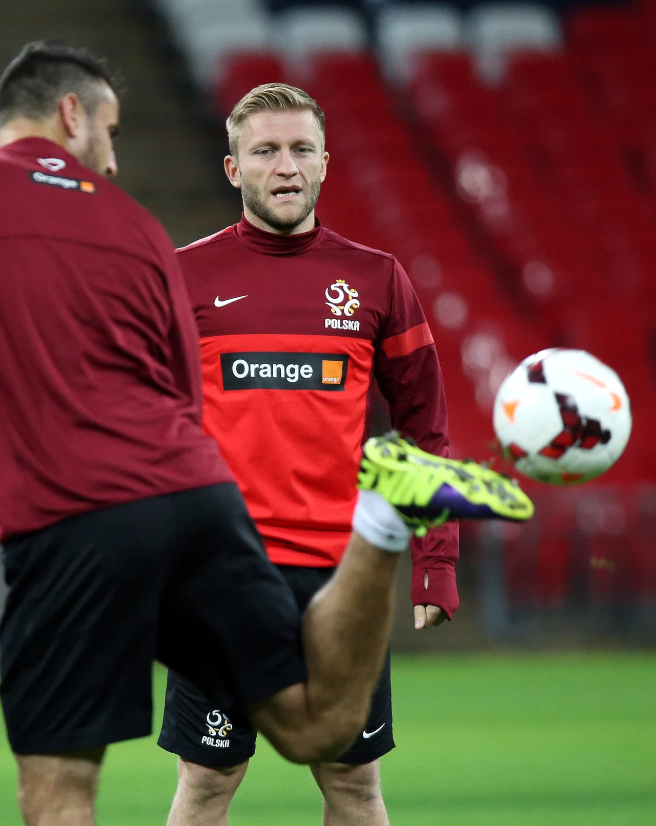 Dzień przed meczem z Anglią nasi reprezentanci trenowali na Wembley