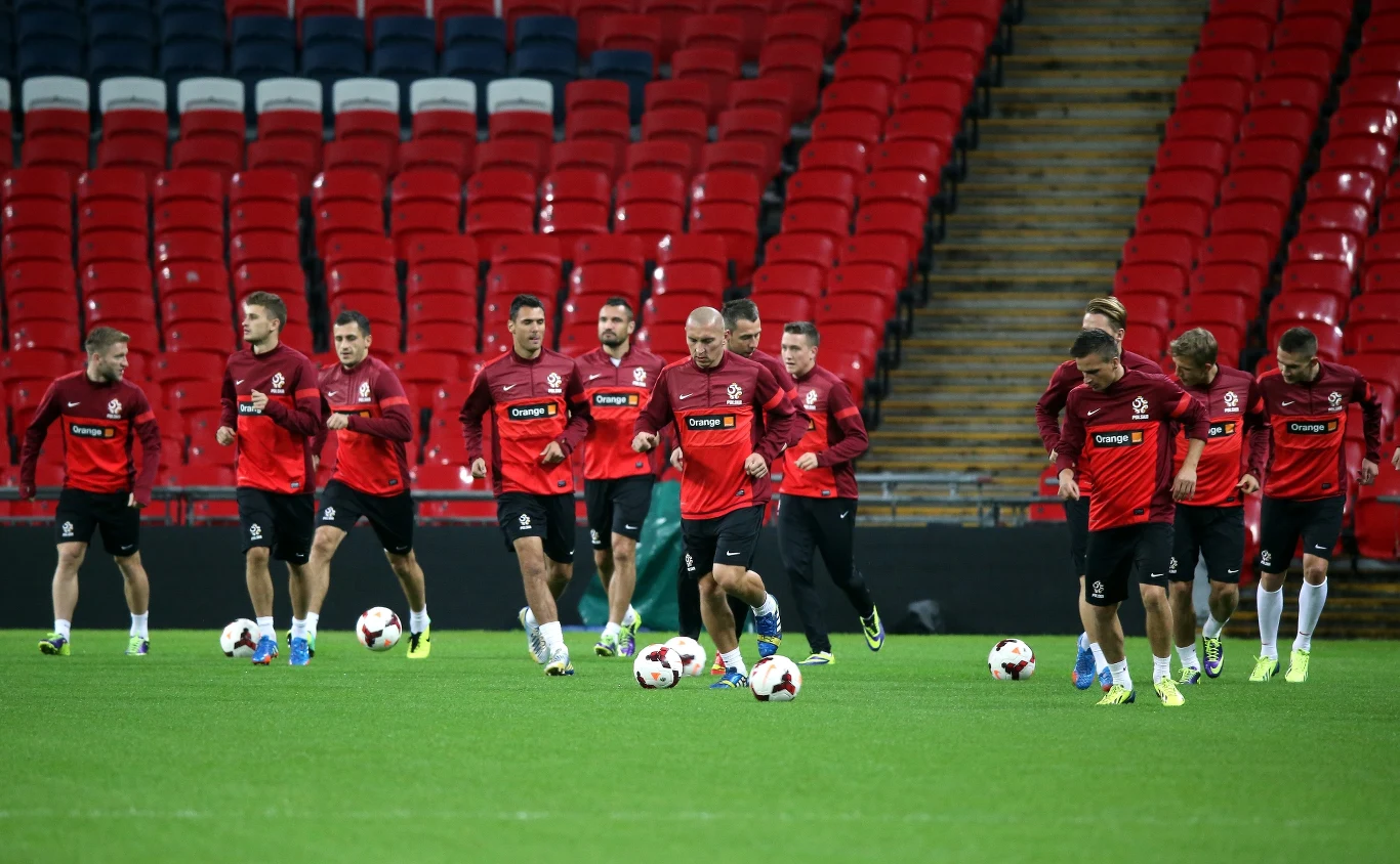 Dzień przed meczem z Anglią nasi reprezentanci trenowali na Wembley