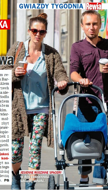 Anita Sokołowska z partnerem Bartkiem i małym Antkiem Anita Sokołowska z partnerem Bartkiem i małym Antkiem