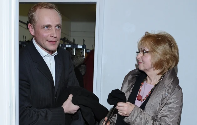 Piotr z mamą Piotr z mamą