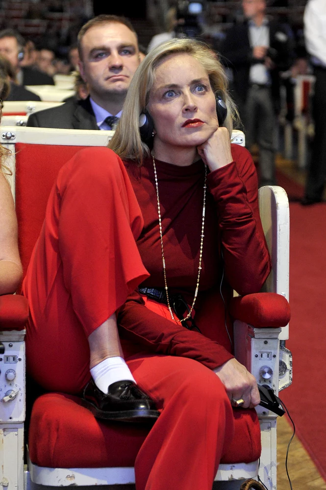 Sharon Stone w Warszawie Sharon Stone w Warszawie