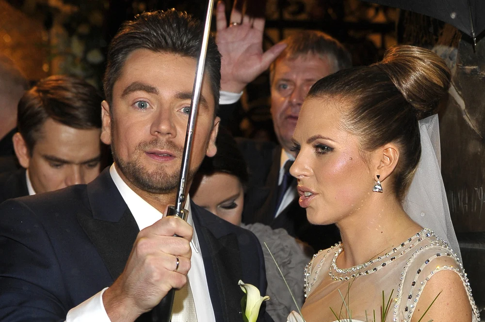 Ola Kwaśniewska i Kuba Badach w dniu ślubu