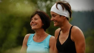 Michalina i Paulina Maciuszek podczas wspólnego treningu.