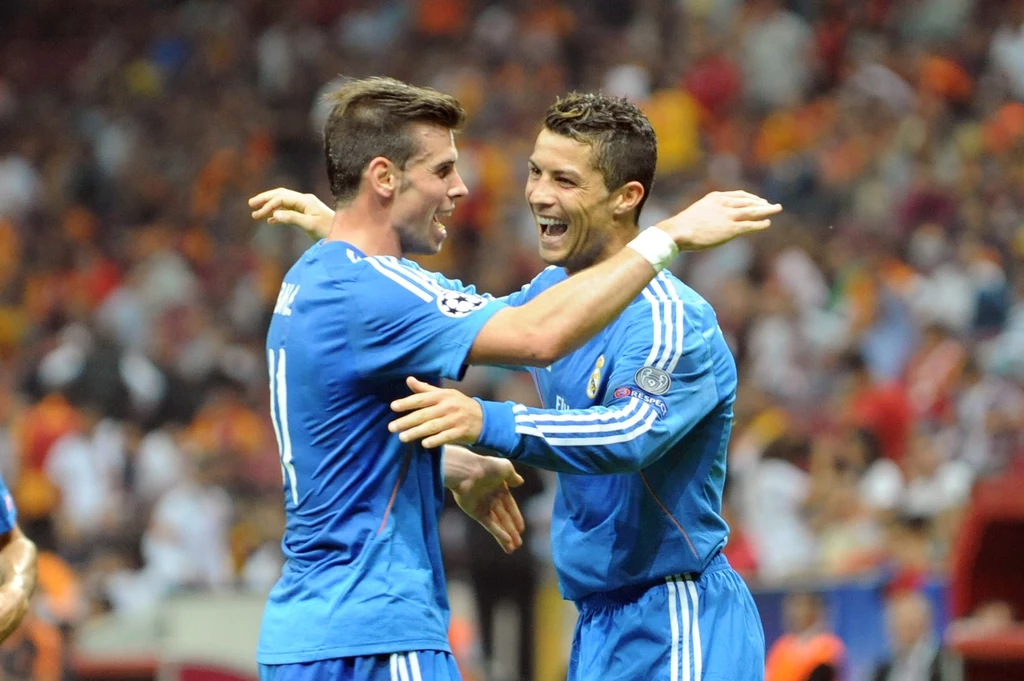 Gareth Bale i Cristiano Ronaldo - prezes Realu Florentino Perez wydał na nich blisko 200 milionów euro Gareth Bale i Cristiano Ronaldo - prezes Realu Florentino Perez wydał na nich blisko 200 milionów euro