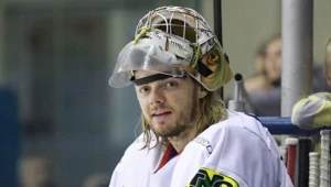 Przemysław Odrobny jeszcze w barwach KH Sanok.