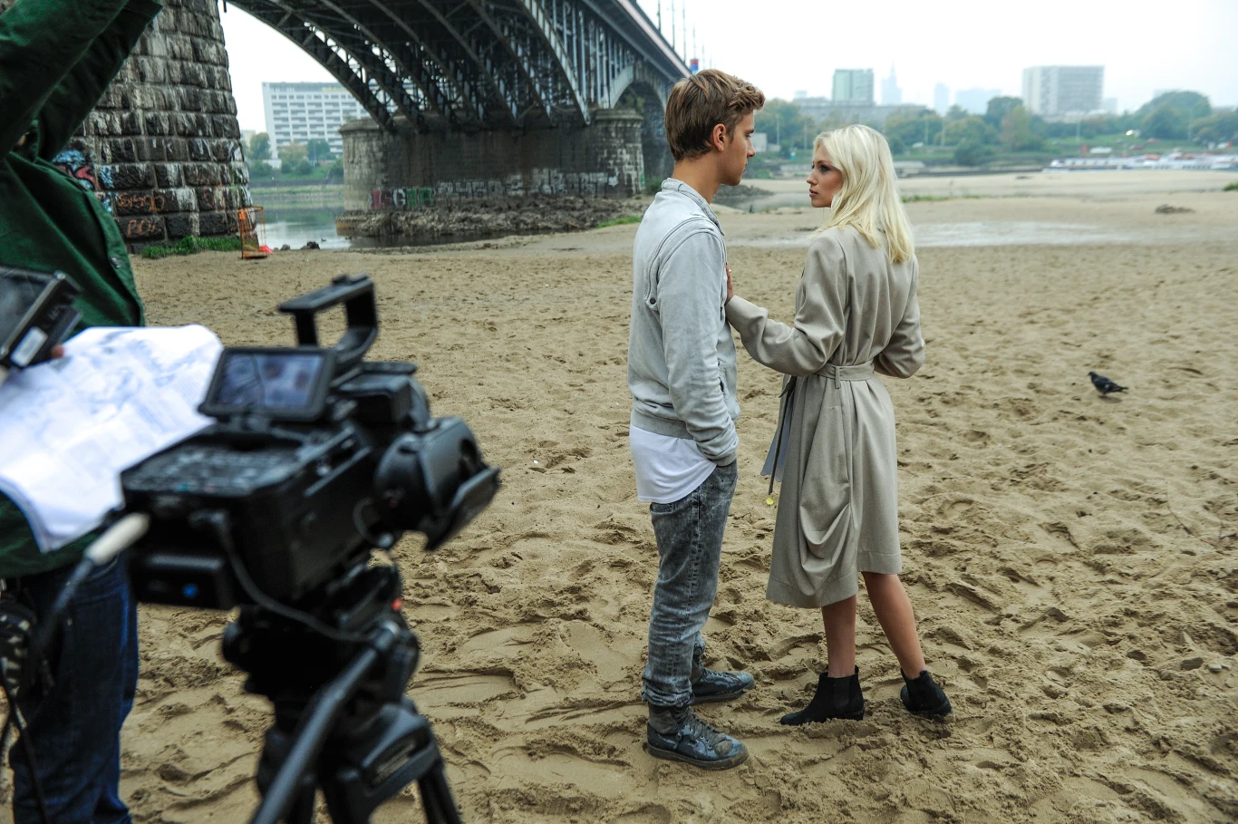 Maciej Musiał na planie