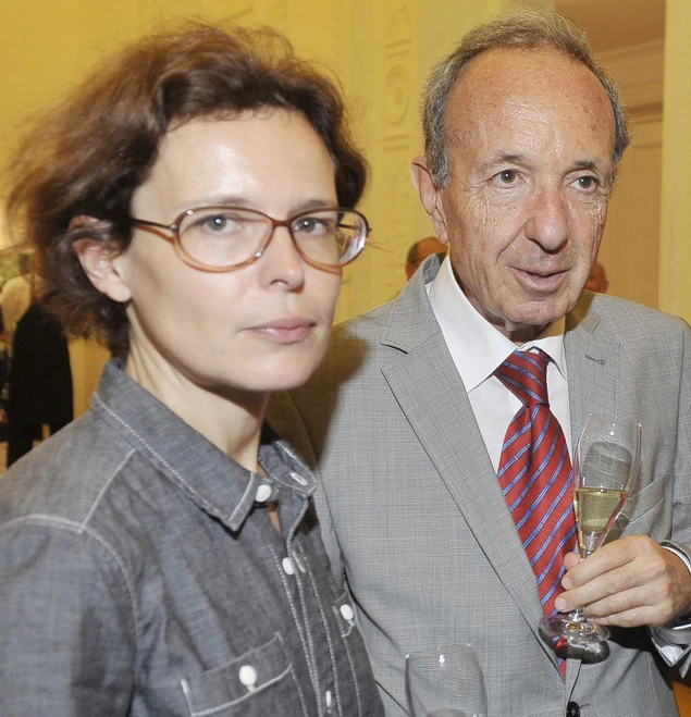 Agata Passent ze swoim znanym ojcem, Danielem Passentem Agata Passent ze swoim znanym ojcem, Danielem Passentem