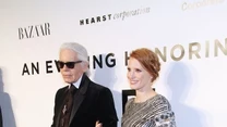 Jessica Chastain i Karl Lagerfeld