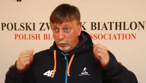 Trener biathlonowej reprezentacji Polski Adam Kołodziejczyk